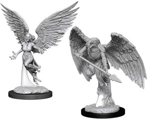 WZK90026S Dungeons And Dragons Nolzur's Marvelous Unpainted Minis: Harpy And Arakocra published by WizKids Games