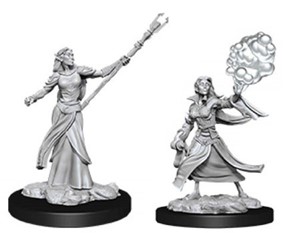 WZK90054S Dungeons And Dragons Nolzur's Marvelous Unpainted Minis: Elf Female Sorcerer published by WizKids Games
