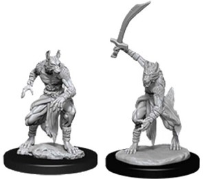 WZK90075S Dungeons And Dragons Nolzur's Marvelous Unpainted Minis: Jackalwere published by WizKids Games