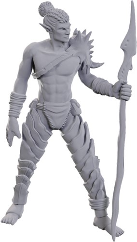 WZK90109 Dungeons And Dragons Nolzur's Marvelous Unpainted Minis: Sea Elf Leader published by WizKids Games