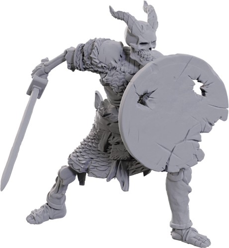 WZK90116 Dungeons And Dragons Nolzur's Marvelous Unpainted Minis: Tiefling Skeleton published by WizKids Games