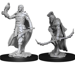 WZK90141S Dungeons And Dragons Nolzur's Marvelous Unpainted Minis: Elf Male Ranger 2 published by WizKids Games