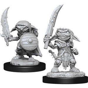 WZK90172S Pathfinder Deep Cuts Unpainted Miniatures: Goblin Male Fighter published by WizKids Games