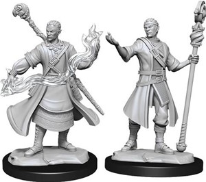 WZK90229S Dungeons And Dragons Nolzur's Marvelous Unpainted Minis: Half-Elf Wizard Male published by WizKids Games