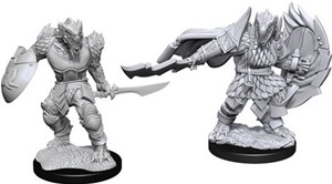 2!WZK90303S Dungeons And Dragons Nolzur's Marvelous Unpainted Minis: Dragonborn Fighter Male published by WizKids Games