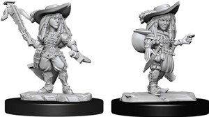2!WZK90327S Pathfinder Deep Cuts Unpainted Miniatures: Gnome Bard Female published by WizKids Games