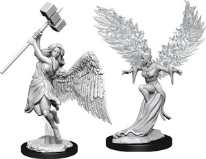 2!WZK90330S Pathfinder Deep Cuts Unpainted Miniatures: Balisse And Astral Deva published by WizKids Games