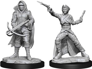 2!WZK90339S Pathfinder Deep Cuts Unpainted Miniatures: Bounty Hunter And Outlaw published by WizKids Games