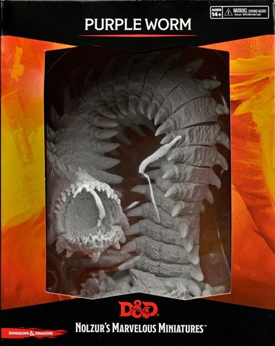 WZK90530 Dungeons And Dragons Nolzur's Marvelous Unpainted Minis: Purple Worm published by WizKids Games