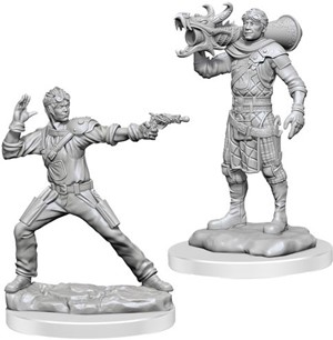WZK90583S Dungeons And Dragons Nolzur's Marvelous Unpainted Minis: Human Artificer And Human Apprentice published by WizKids Games