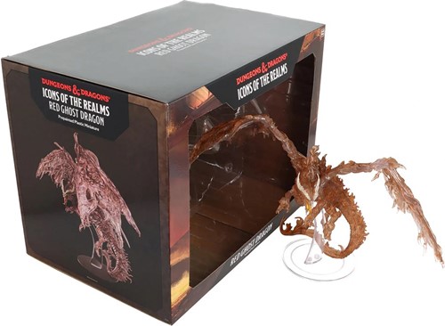 WZK90634 Dungeons And Dragons: Red Ghost Dragon Miniature published by WizKids Games