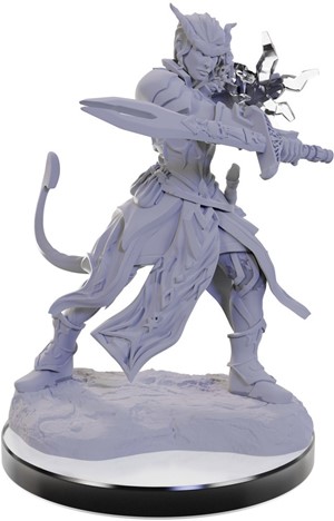 WZK90670S Dungeons And Dragons Nolzur's Marvelous Unpainted Minis: Tiefling Warlocks published by WizKids Games