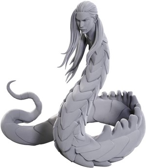 3!WZK90713 Pathfinder Deep Cuts Unpainted Miniatures: Lunar Naga published by WizKids Games