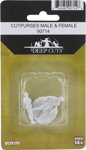 3!WZK90714 Pathfinder Deep Cuts Unpainted Miniatures: Cutpurses Male And Female published by WizKids Games