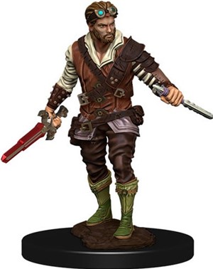 WZK93022S Dungeons And Dragons: Human Rogue Male Premium Figure published by WizKids Games