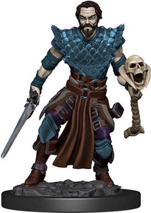 WZK93024S Dungeons And Dragons: Human Warlock Male Premium Figure published by WizKids Games