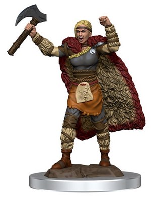 2!WZK93052S Dungeons And Dragons: Female Human Barbarian Premium Figure published by WizKids Games