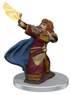 2!WZK93056S Dungeons And Dragons: Female Dwarf Wizard Premium Figure published by WizKids Games