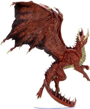 WZK96032 Dungeons And Dragons: Adult Red Dragon Premium Figure published by WizKids Games