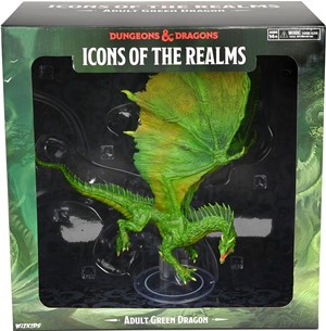 2!WZK96055 Dungeons And Dragons: Adult Green Dragon Premium Figure published by WizKids Games