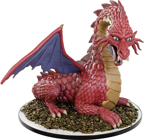 WZK96298 Dungeons And Dragons: 50th Anniversary Classic Red Dragon Boxed Miniature published by WizKids Games